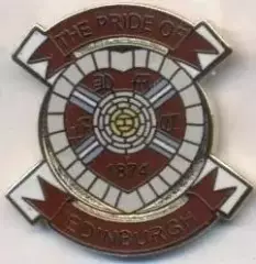 футбол.клуб Хартс (Шотландія)3 ЕМАЛЬ / Heart of Midlothian,Scotland football pin