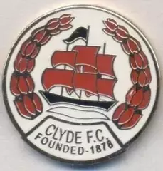 футбол.клуб Клайд Глазго (Шотландія)2 ЕМАЛЬ/Clyde FC,Scotland football pin badge