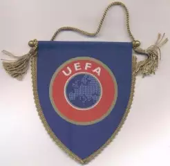 вимпел 11х10 федерація футболу УЄФА офіц. / UEFA football federation pennant