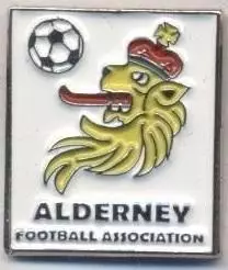 Олдерні,федерація футболу (не-ФІФА важмет/Alderney football federation pin badge
