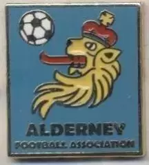 Олдерні,федерація футболу (не-ФІФА4 ЕМАЛЬ/Alderney football federation pin badge