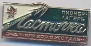 срср=ссср пионер лагерь ласточка криворож.алюм/ussr 'swallow' pioneer camp badge