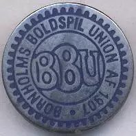 Борнхольм, федерація футболу (не-ФІФА)1 ЕМАЛЬ/Bornholm football federation badge
