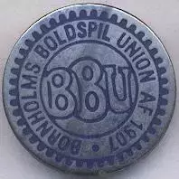 Борнхольм, федерація футболу (не-ФІФА)1 ЕМАЛЬ/Bornholm football federation badge