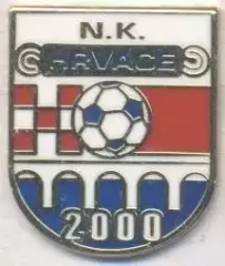 футбол.клуб Хрваце (Хорватія) ЕМАЛЬ /NK Hrvace,Croatia football enamel pin badge