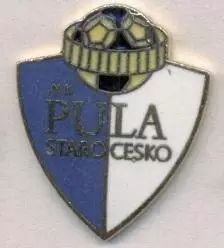 футбольний клуб Пула (Хорватія) ЕМАЛЬ /NK Pula,Croatia football enamel pin badge