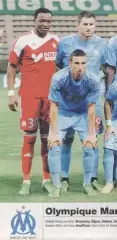 постер А4 футбол Олімпік Марсель Франція 2013/O.Marseille,France football poster