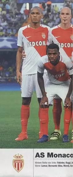 постер А4 футбол Монако (Франція) 2016 / AS Monaco FC, France football poster