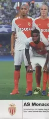 постер А4 футбол Монако (Франція) 2016 / AS Monaco FC, France football poster