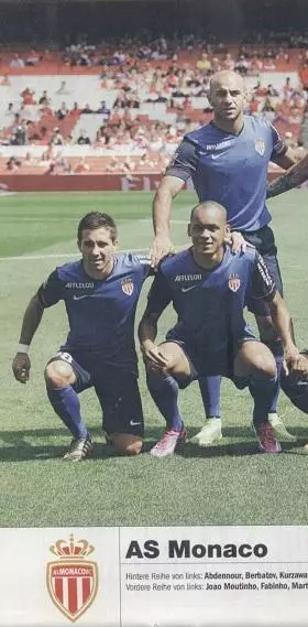 постер А4 футбол Монако (Франція) 2014 / AS Monaco FC, France football poster