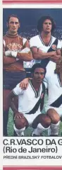 постер А3 футбол Васко да Гама (Бразилія) 1977/Vasco da G,Brazil football poster