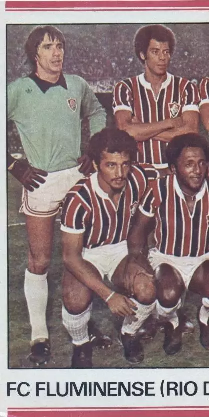 постер А3 футбол Флуміненсе (Бразилія) 1977/FC Fluminense,Brazil football poster