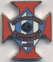 футбол.клуб Лузітанос (Люксембург) ЕМАЛЬ / CSM Lusitanos,Luxembourg football pin