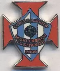 футбол.клуб Лузітанос (Люксембург) ЕМАЛЬ / CSM Lusitanos,Luxembourg football pin