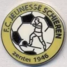 футбол.клуб Женесс Ш.(Люксембург ЕМАЛЬ/Jeunesse Schieren,Luxembourg football pin