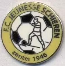 футбол.клуб Женесс Ш.(Люксембург ЕМАЛЬ/Jeunesse Schieren,Luxembourg football pin