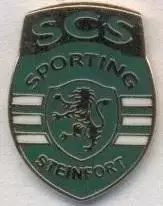 футбол.клуб Спортінг Люксембург ЕМАЛЬ/Sporting Steinfort,Luxembourg football pin