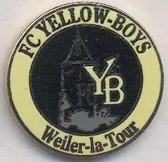 футбол.клуб Єллоу Бойс (Люксемб.)1 ЕМАЛЬ /FC Yellow Boys,Luxembourg football pin
