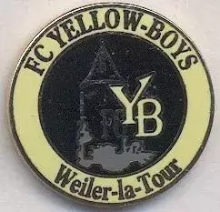 футбол.клуб Єллоу Бойс (Люксемб.)1 ЕМАЛЬ /FC Yellow Boys,Luxembourg football pin