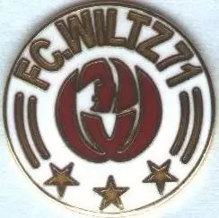 футбол.клуб Вільц (Люксембург)1 ЕМАЛЬ /FC Wiltz 71,Luxembourg football pin badge