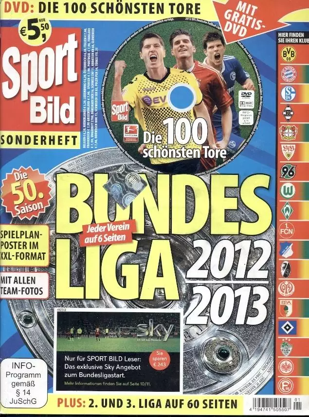 Німеччина, Чемп-т 2012-13, спецвид. Sport Bild Bundesliga season preview постери
