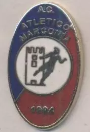футбол.клуб Атл.Марконія (Італія офіц.ЕМАЛЬ/Atletico Marconia,Italy football pin