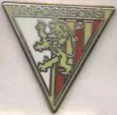 футбольний клуб Поджибонсі (Італія) ЕМАЛЬ/US Poggibonsi,Italy football pin badge