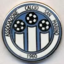 футбол.клуб Сан-Марино1 ->Італія ЕМАЛЬ / AC San Marino->Italy football pin badge