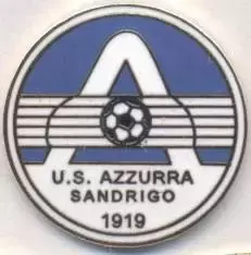 футбол.клуб Адзурра (Італія) офіц. ЕМАЛЬ /US Azzurra Sondrigo,Italy football pin