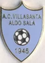 футбольний клуб Вілласанта (Італія) ЕМАЛЬ/AC Villasanta,Italy football pin badge