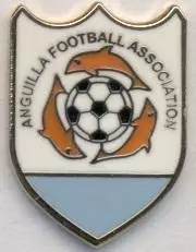 Ангілья,федерація футболу №1 ЕМАЛЬ/Anguilla football federation enamel pin badge