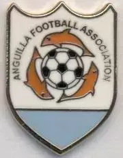 Ангілья,федерація футболу №1 ЕМАЛЬ/Anguilla football federation enamel pin badge