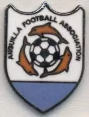 Ангілья,федерація футболу №2 ЕМАЛЬ/Anguilla football federation enamel pin badge