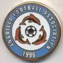 Ангілья,федерація футболу №3 ЕМАЛЬ/Anguilla football federation enamel pin badge