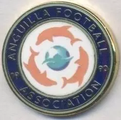 Ангілья,федерація футболу №4 ЕМАЛЬ/Anguilla football federation enamel pin badge