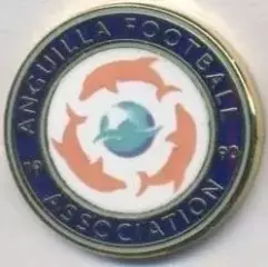 Ангілья,федерація футболу №4 ЕМАЛЬ/Anguilla football federation enamel pin badge