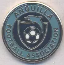 Ангілья,федерація футболу №5 ЕМАЛЬ/Anguilla football federation enamel pin badge