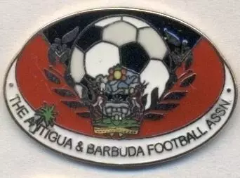 Антигуа і Барбуда,федерац.футболу ЕМАЛЬ більший /Antigua football federation pin