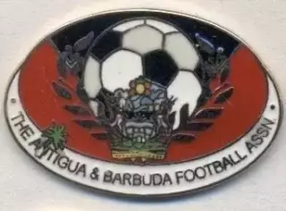 Антигуа і Барбуда,федерац.футболу ЕМАЛЬ більший /Antigua football federation pin