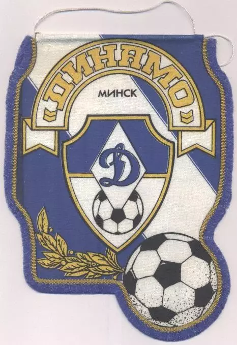 вимпел 20х15 футбол Динамо Минск (Білорусь/Dynamo Minsk,Belarus football pennant