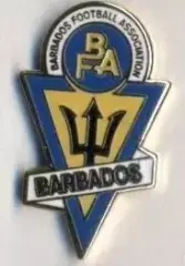 Барбадос,федерація футболу2 ЕМАЛЬ /Barbados football federation enamel pin badge
