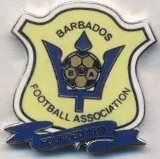 Барбадос,федерація футболу3 ЕМАЛЬ /Barbados football federation enamel pin badge