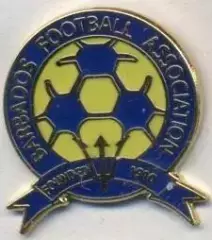 Барбадос,федерація футболу4 ЕМАЛЬ /Barbados football federation enamel pin badge