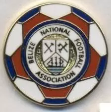 Беліз, федерація футболу,№1, ЕМАЛЬ / Belize football federation enamel pin badge