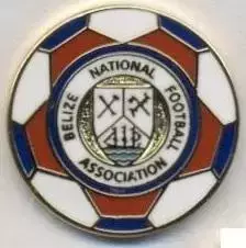 Беліз, федерація футболу,№1, ЕМАЛЬ / Belize football federation enamel pin badge