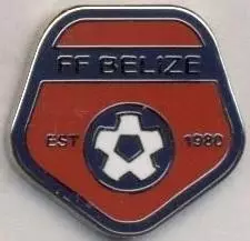 Беліз, федерація футболу,№2, ЕМАЛЬ / Belize football federation enamel pin badge