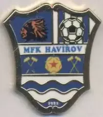 футбол.клуб Гавіржов (Чехія) ЕМАЛЬ / MFK Havirov,Czech football enamel pin badge