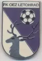 футбол.клуб Лєтоград (Чехія) ЕМАЛЬ / FK Letohrad,Czech football enamel pin badge
