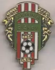 футбол.клуб Вікторія Жижков (Чехія)2 ЕМАЛЬ /Viktoria Zizkov,Czech football badge