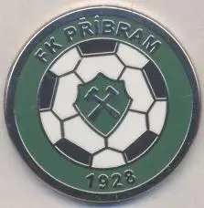 футбол.клуб Пршибрам (Чехія)4 ЕМАЛЬ / FK Pribram,Czech football enamel pin badge